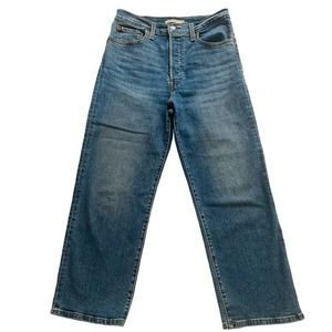 Levi's Ribcage Straight Size W30 L27 Blue Denim Jeans